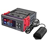 diymore Digitaler Temperaturregler Luftfeuchtigkeitsregler SHT2000 AC 110V-230V Feuchtigkeitsregler Thermostat mit Sonde Heizung Kühlung Befeuchtung