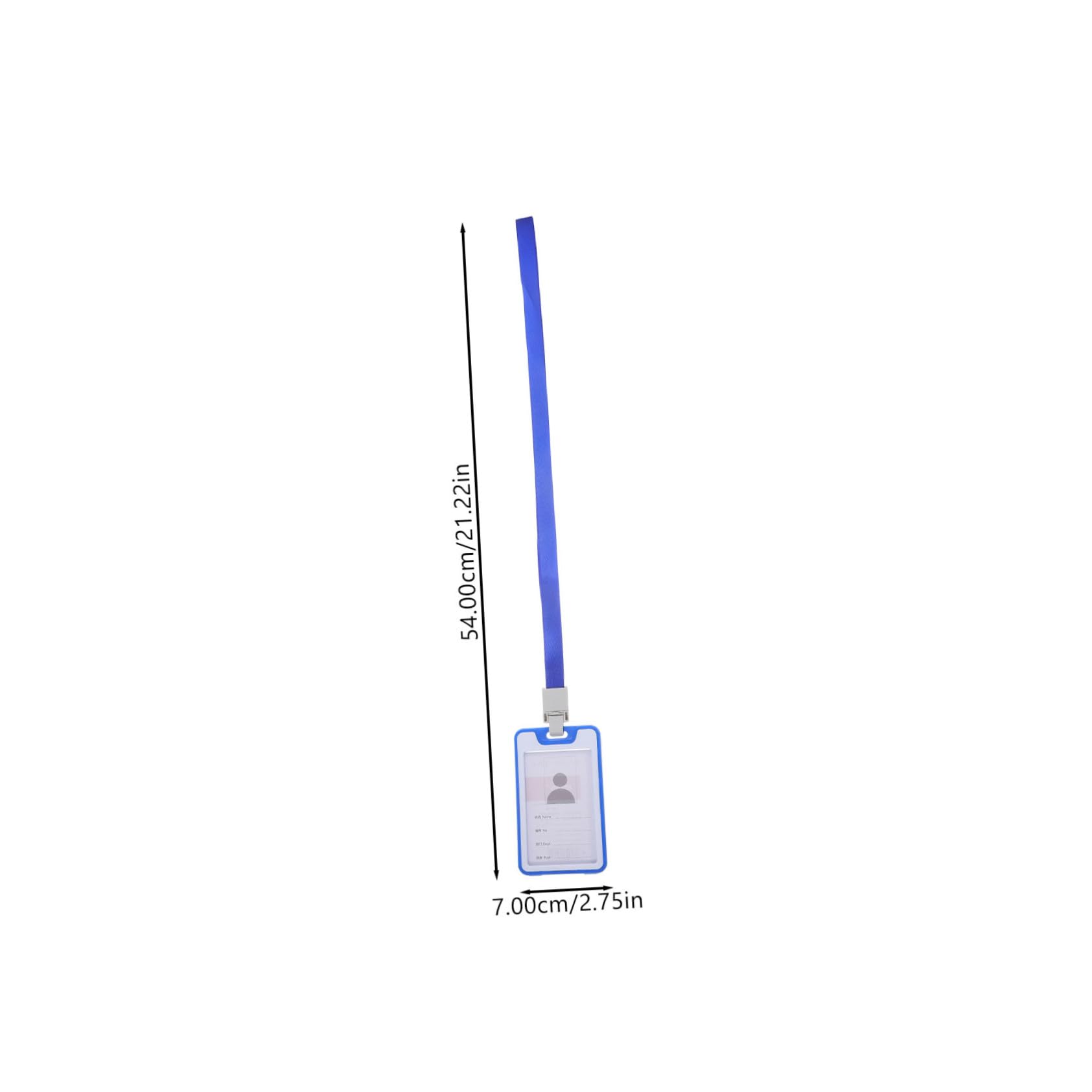 EXCEART 40piezas Fundas Para Tarjetas De Identificación Con Lanyard Portatarjetas Para Credenciales Para Empleados y Eventos Profundo