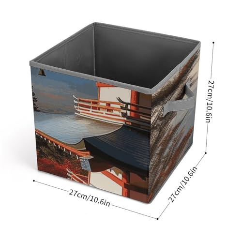 Cube de rangement pliable armoire dressing et bac à jouets imprimé - 3