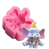 3D-Form Elefanten-Kerze, Silikon, Seife, Kerze, Kunstharz, Fondant, Kuchendekoration, Schokolade,...