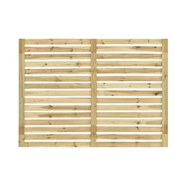 vidaXL Kiefernholz Imprägniert Gartenzaun Element Zaunfeld Holzzaun Zaunelement Sichtschutzzaun Windschutzzaun… – Bild 4