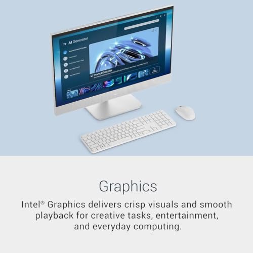 Image of Dell 23.8 All-in-One Touchscreen Desktop Computer, 32GB DDR5 RAM, 1TB SSD