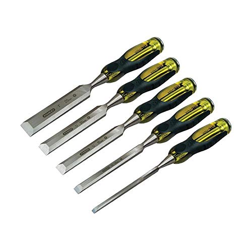 Juego de cinceles Stanley Dynagrip para carpintería y vaciado de madera 5 piezas 3