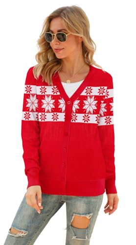 Image of VIISHOW Women Long Sleeve Button Down V Neck Lightweight Basic Knit Sweater Cardigan