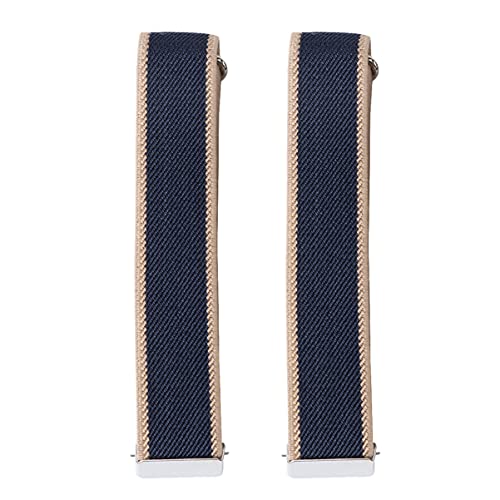 Happyyami Hemd Ärmelhalter Anti- Rutsch- Strumpfbänder Stretch Armbänder Unisex Armreif für Frauen Männer (Blau) Cover