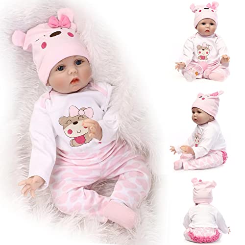 Bambola Reborn Femmina Silicone 55 cm Bambole Che