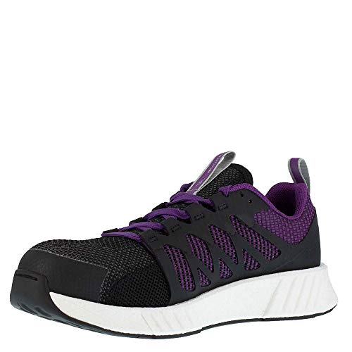 Reebok Work Fusion Flexweave Work Composite Toe Womens Oxford 12 CD US PurpleBlack