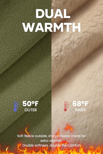 Men's Fleece Lined Sherpa Sweatpants Active Running Joggers with Pockets (S-2XL)4