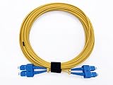 Elfcam® - Kabel światłowodowy SC/UPC do SC/UPC Duplex Monomode, optyczna podpórka 9/125um OS2 LSZH (3M)