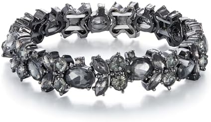 BriLove Wedding Bridal Bracelet Marquise-Shape Stretch Bangle for...