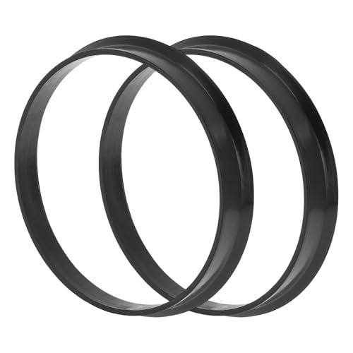 Hihaha Anillos Centrales De Buje De Rueda De Coche Anillos De Buje De Centro De Ruedas Eje De Absorción De Impactos Duraderos Policarbonato Od 60.1mm A ID 56.1mm 2 Pzas Negro
