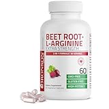 Bronson Beet Root + L-Arginine Nitric Oxide Production - Non-GMO, 60 Vegetarian Capsules