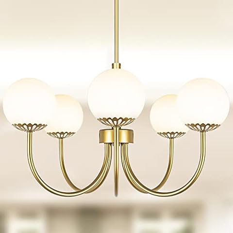 Yolsunes 5-Light Gold Chandelier Cover