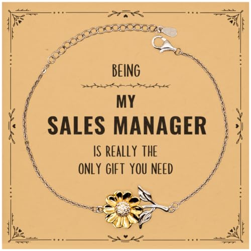 Sales Manager Christmas Gifts Coworker, To My Sales Manager Keychain Message Card Gifts, Birthday Gifts For Sales Manager Being My Sales Manager is really the only gift you need