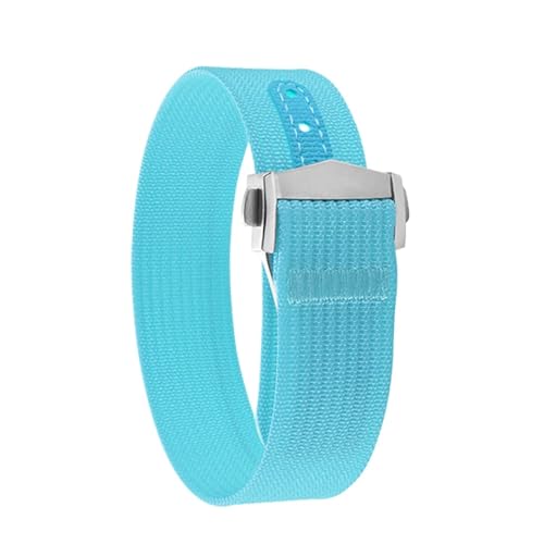 [SLFJEYTX] �L�����o�X�E�H�b�`�X�g���b�v 18-20-22mm FKM �z�[�� �X�|�[�c �h�� �܂肽���݃s���o�b�N���o���h X Swatch MoonSwatch�p 1��(Sky Blue,20mm)