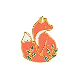 ROSTIVO Enamel Pins for Backpacks Fox Enamel Pin for Men Women Boys and Girls Cute Pin for Jackets Bookbags