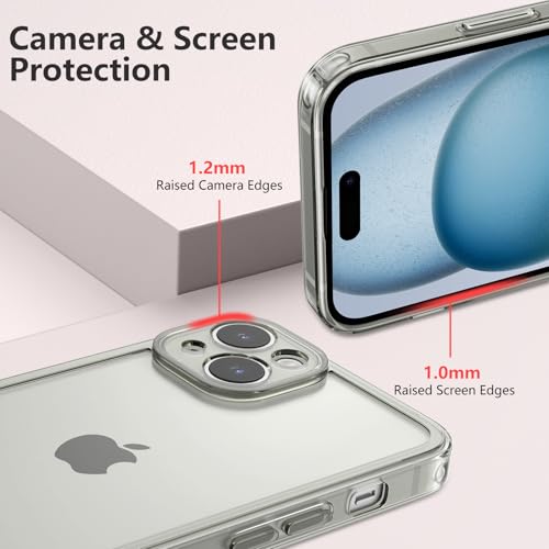 Coque iPhone 15 Plus antichoc protège des chutes silicone gris