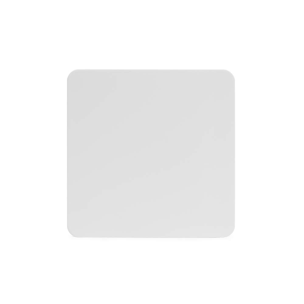 The Soho Lighting Company White Soho Lighting Metal Flat Plate Single Blank Plate Screwless