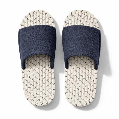 Image of Sohum V Strap Cotton Braided Slippers for Men & Women 1 Pair | Ultra-Soft, Lightweight & Breathable| Handmade Unisex Flip Flops