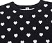 BOBOYOYO Girls Sweaters Cotton Kids Heart Sweater Valentine Holiday Pullover Teen Clothes Crew Neck Knit Top Long Sleeve Black