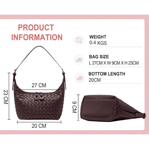 Handbag Shoulder Bags for Women Crossbody Tote Bags Woven Purse Clutch Women's Hobo Crescent Top-handle Adjustable2