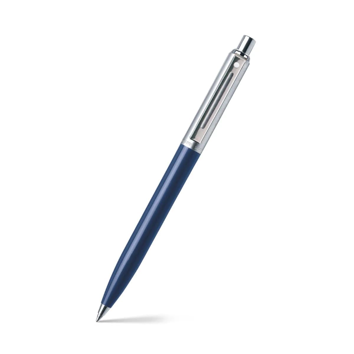 Sheaffer Ballpoint Pen 321 Sentinel Blue with Chrome Trim | Premium Ballpen Blue |Personalized Pen with Name Engraved