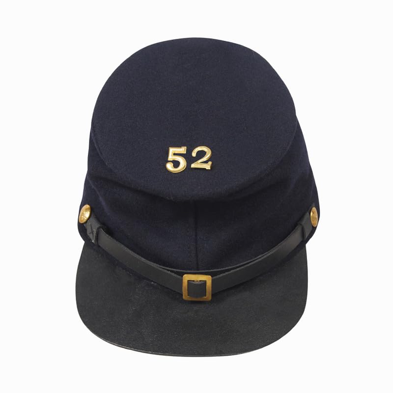 Heritage Robe US Civil War Men's Forage Union 52nd Massachusetts Volunteers Wool Kepi Relive History with Authentic Elegance2