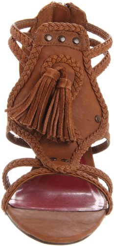 Image of Ann Marino Women's Harlow Sandal,Brown,6 M US