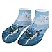 VstaDank Sea Turtle Ankle Socks 5 Pairs Fashion Invisible Low Cut Sock for Adult Casual Short Sock Soft Cozy No Show Socks