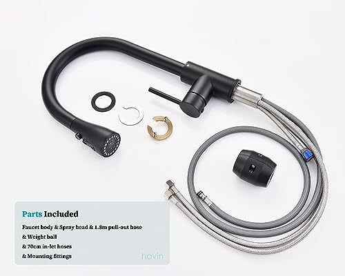 Ultimate Review: Havin Black Kitchen Faucet with Magnetic Sprayer