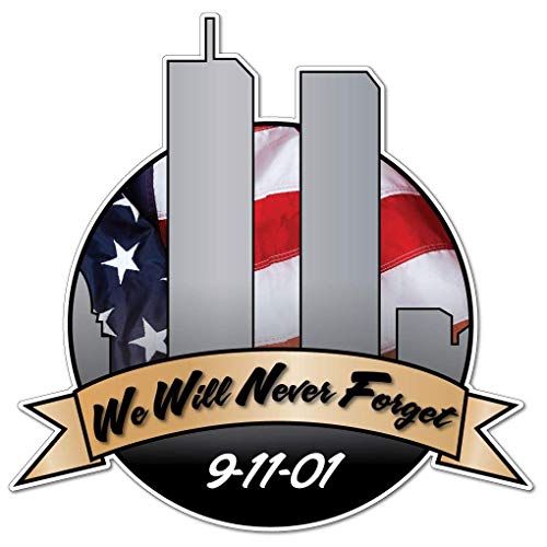 Victorystore Yard Sign Outdoor Lawn Decorations - September 11, 2001, We Will Never Forget Sign With 2 Ez Stakes For Posting (21.49 Inches X 21.26 Inches) #TOP2