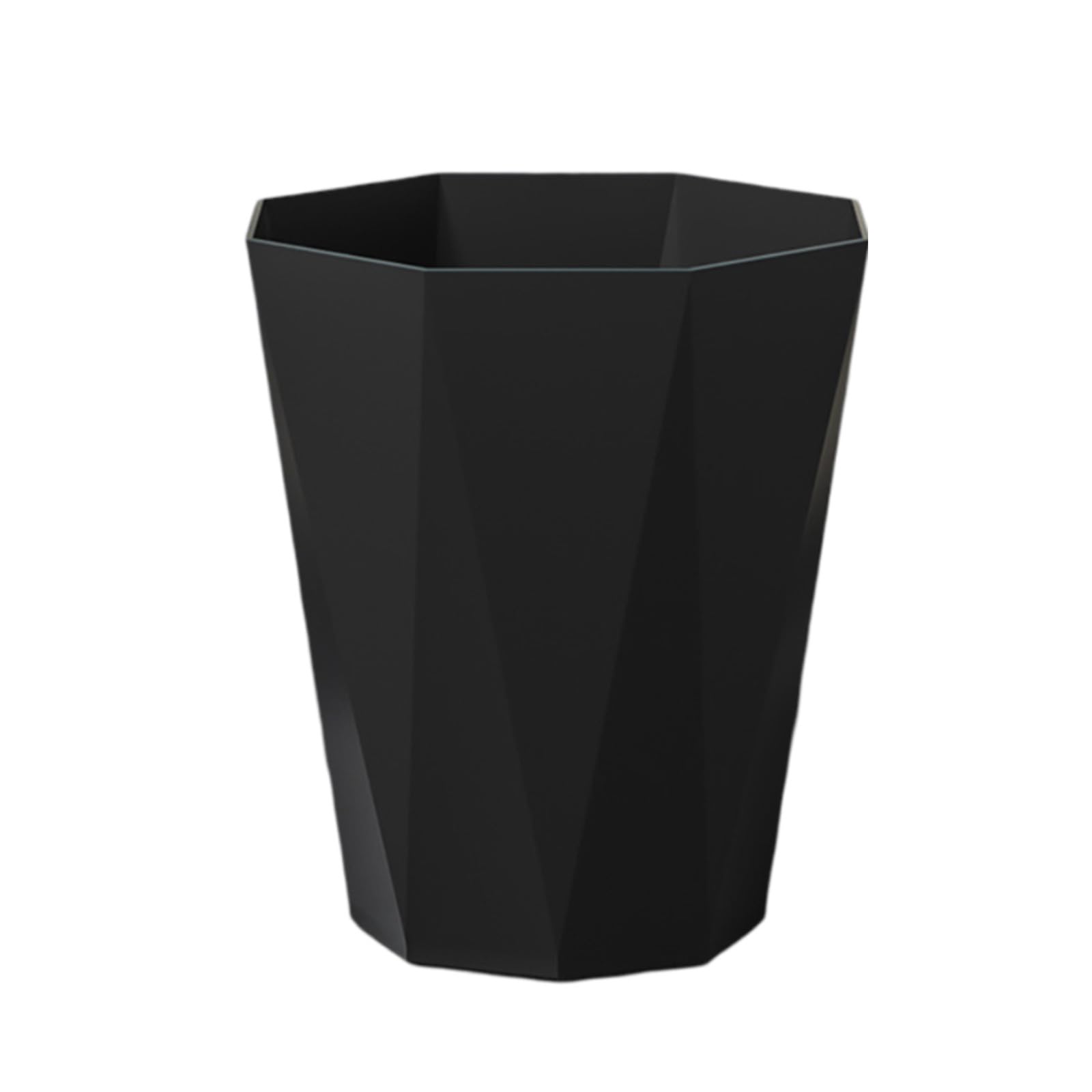 Compact Plastic Trash Can - Small Wastebasket for Bathroom Office Kitchen Slim Space-Saving Garbage Bin with Handle Multi-Room