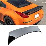 NINTE Rear Spoiler for 2003-2008 Nissan 350Z Fairlady Z34 Z33 Coupe 2-Door Gloss Black Rocket Bunny Style Duckbill Rear Trunk Lid Wing Spoiler
