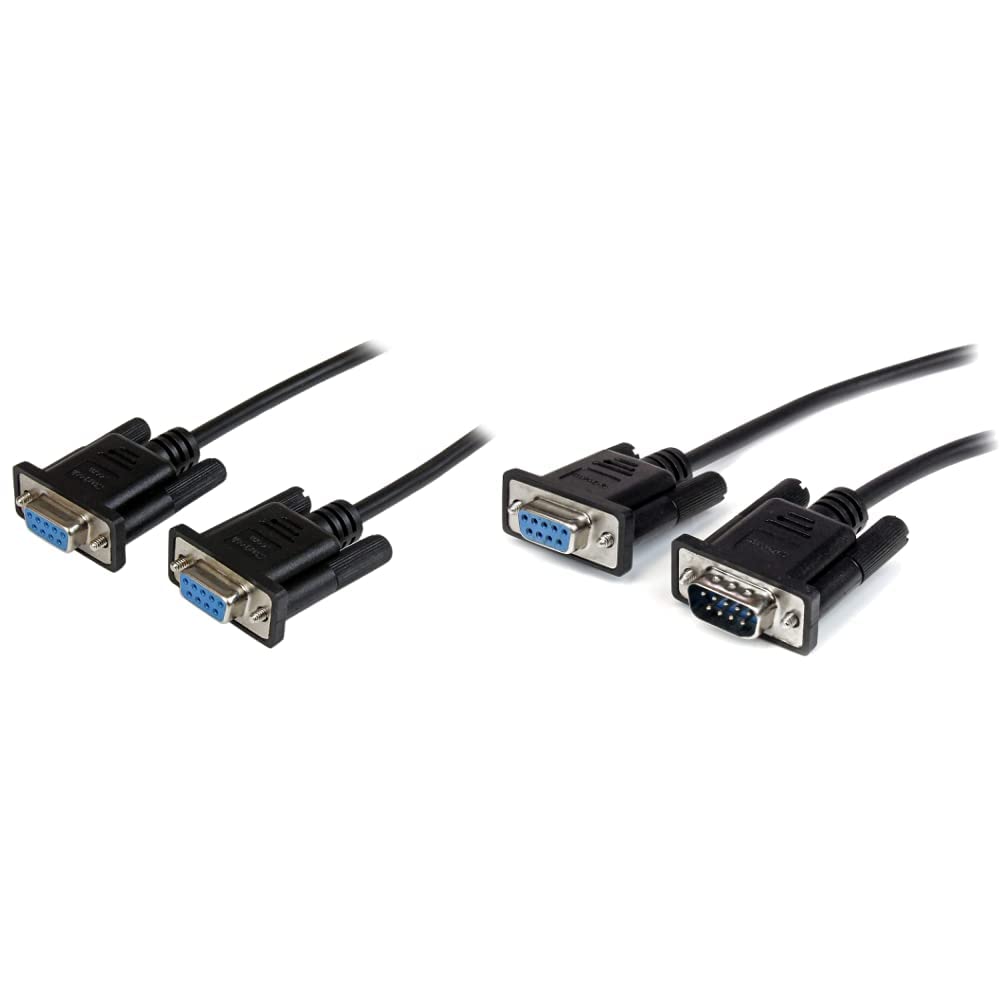Startech Com 2m Black Db9 Rs232 Serial Null Modem Cable | Desertcart INDIA