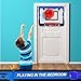 Indoor Mini Basketball Hoop Set, Upgrade Wall Mount Basketball Hoop for Wall Yard Outdoor, Over Door Room Hoops Game with 4 Balls Shatter Resistant Backboard -Complete Accessories Included