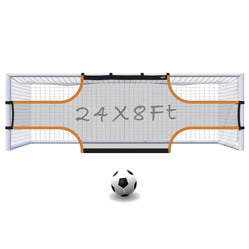 MR Soccer Goal Target Sheet - 24x8 11 Players Field Net Professional Shooting Practice Aid