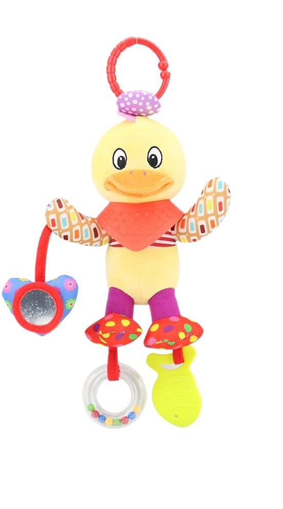 Navy Zone Baby Imported Animal Soft Rattle Toys, Hanging Stroller Toy, Car seat Toy for Unisex Baby (Duck) (B0C94KCY3B) Amazon Price History, Amazon Price Tracker