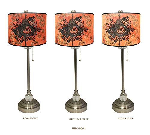 Image of Royal Designs, Inc. Trendy Decorative Handmade Lamp Shade, Made in USA, 14in, HBC-8066-14, Steampunk Heart