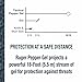 SABRE Ruger Tactical Pepper Gel with Belt Clip, 10 Bursts, 18-Foot (5.5-Meters) Range, Gel Is Safer, Fast Flip Top Safety, Contains UV Marking Dye