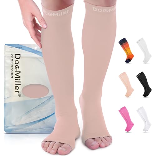 Doc Miller Open Toe Compression Socks