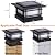 Dynaming 6 Pack Solar Post Lights Outdoor, Solar Powered Fence Post Cap Lights, High Brightness Warm White SMD LED Lighting Decor for Garden Deck Patio, Fit 4x4, 5x5 or 6x6 Vinyl/Wooden Posts