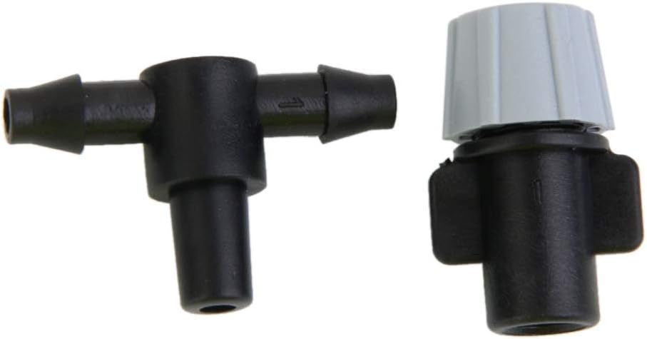 Sprinkler Controller 40pcs Sprinkler Heads Nozzle with 40pcs Tee Joints for Misting Irrigation Automatic Water Irrigation Control System