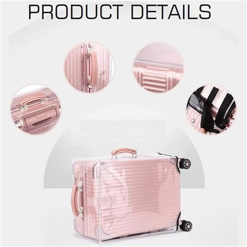 Luggage Covers Transparent For Travel Protective Luggage Case With Handle Dustproof Waterproof Practical Design(Size 1)4