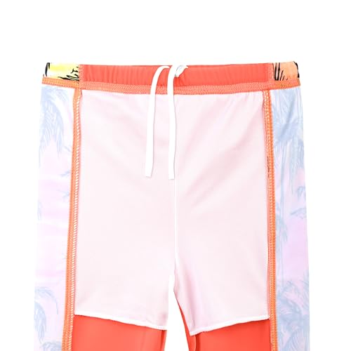 Image of TFJH E Girls Two Piece Swimsuit Long Sleeve Rash Guard Ages 3-12 | UPF 50+ sun protection, breathable , lightweight long sleeve swimsuit, full coverage, pool beach vacation, water park