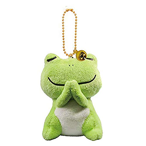 Preisvergleich Produktbild Ocamo Geschenke für Frauen,Männer Spielzeug Schlüsselbund Niedlichen Cartoon Segen Design Plüsch Puppe Anhänger Schlüsselanhänger Frosch 8cm