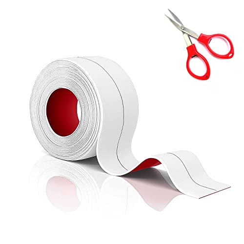 TATUNER Joint Salle de Bain, Joint Baignoire, Plinthe Souple Autoadhésive, Bande Etancheite Autocollante, Bande de Calfeutrage imperméable et Adhésive