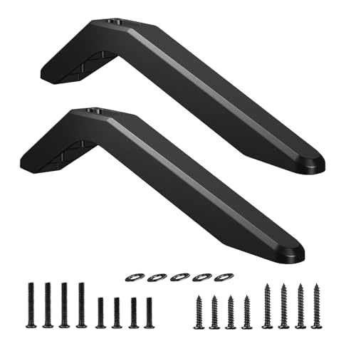 Metal Base Stand for TCL Smart Tvs,TV Replacement feet - Fit for Select Models for Samsung, Hisense, Roku,LG and Vizio. Not Universal Legs (Black 32-80in)