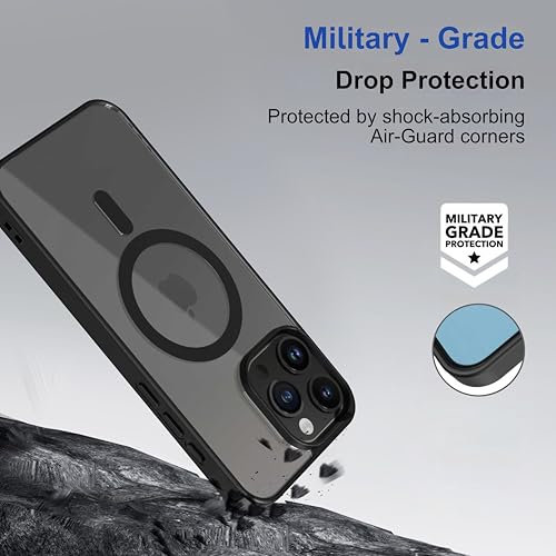 Image of amazon basics Back Case Cover for iPhone 16 Pro Max | Compatible for iPhone 16 Pro Max Back Cover | Scratch-Resistant Back Cover | Black