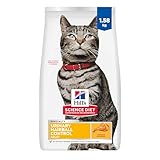 Hill's Science Diet Adult Urinary & Hairball Control Chicken Recipe Dry Cat Food 1.58 kg Bag