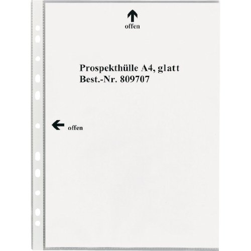 5 Star 809707 - Buste trasparenti formato A4, in